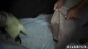 Tight Arab Teen Uses Dildo in HD Reality Outside Base.