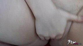 fat horny babe fucks stranger hard for cum on ass