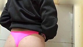 naughty in thong panties, looking sexy as hell