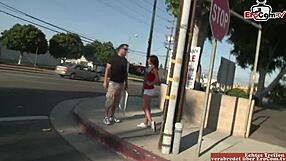 Brunette With Natural Tits Fucks on Desk for Cumshot