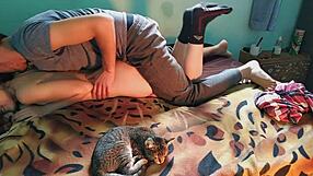 A happy ending to a steamy massage with oiled up bodies and deepthroat action