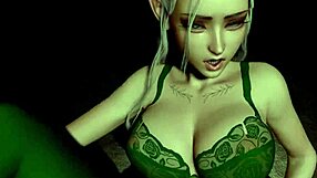 Stunning forest elf with piercing eyes has sex in pov 3d porn 😍