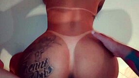 Short girl with big ass enjoys spanks.