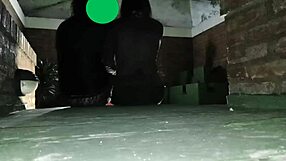 Crossdresser and petite woman go hard in outdoor bisexual action. It's raw and intense!