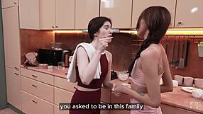 helped daddy discipline stepdaughter with belt and big dick