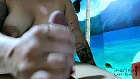 she helps him with a handjob as a gift