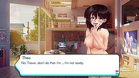 Gamer girls Thea in a fun filled session