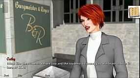 Blonde chick with big tits in Being a Dik 5