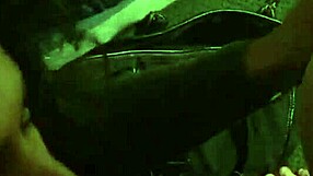 mexican latina couple enjoying a big lollipop in private