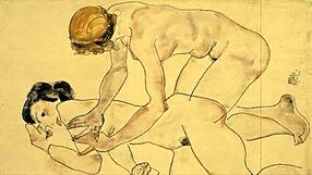 Vintage erotic art showcases sensual retro cartoon designs.