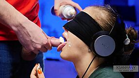 best friend tricks me into tasting cum in mouth during game