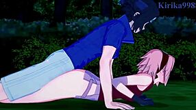 sakura haruno, naruko uzumaki, and sasuke uchiha in naruto hentai