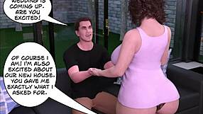 Busty mature cheats in 3d comic