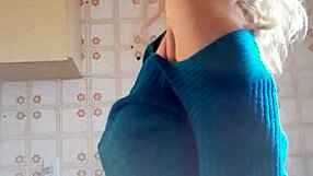 Wow, this milf is so hot dancing with her big tits bouncing. Lesbian amateurs join.