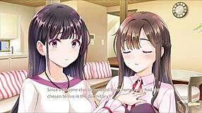 Hey, check out this secret kiss in anime hentai, so sweet and tender