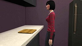 Horny Japanese stepmom seduces her stepson for wild sex
