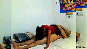 Mexican with hairy pussy enjoys 69 at work