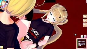 Gold Hair Big Tits Gal JK Eleanor Opens Legs