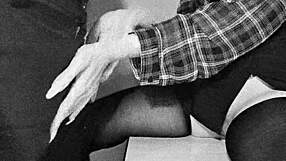 secretary climbs onto boss for annual prize 😏