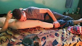 Massage With Happy Ending Turns Into Oiled Cock Sucking.