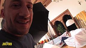 The beautiful brunette goes crazy from intense anal penetration