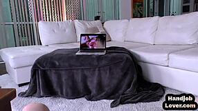 Busty Babe Strips And Teases Pierced Tits. She Plays With Nipples For BF.