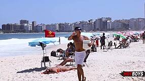 Sucking Popsicle Seller's Dick Met On The Beach