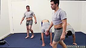 Hardcore gay manager pleases stud with intense actions