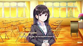 Hey, check out this secret kiss in anime hentai, so sweet and tender