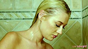 gorgeous model showers in sexy photoshoot!
