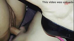 i love how my fat blonde wife wore high heels before fingering and sex in our bedroom