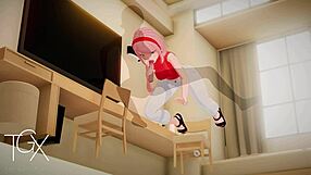 Anime Hentai Game Features Sakura Haruno In Ntr Sex Positions And Blowjob With Naruto