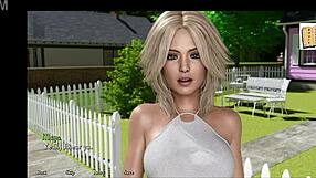 Blonde chick with big tits in Being a Dik 5