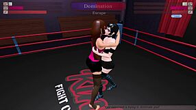 Kinky fight: Nagini vs Julia in an animated night club fight