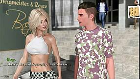 Blonde chick with big tits in Being a Dik 5