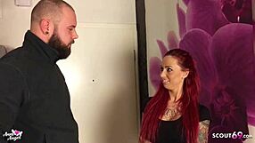 redhead german teen fucks strangers for cash