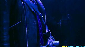 extreme german leather 3-way with blowjob and rough fetish