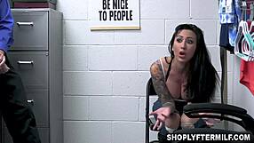 Milf Lily Lane Caught Stealing Bra by Officer Fingering Big Ass