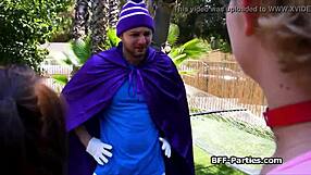 Intense foursome cosplay fucking with slutty superheroes in lingerie and costumes