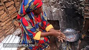 brunette ebony hooks up with a stranger in doggystyle.