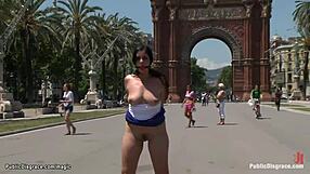 Spanish Babe Anal Fucked in Public with Kinky Domination Outdoors