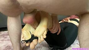 the best feet play ever, her feet are like a tight birthday present from my stepsister