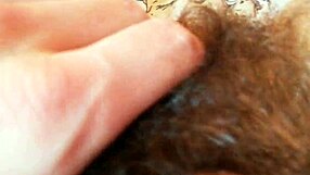 Hairy Pussy Drilled Hard with Big Clit Cumshot in Close-Up