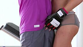 Busty Milf Feels Intense Anal Creampie In Fitness Room