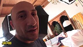 The beautiful brunette goes crazy from intense anal penetration