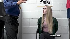 Imagine riding an officer's cock while he fingers your butt secretly