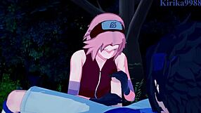 sakura haruno, naruko uzumaki, and sasuke uchiha in naruto hentai