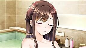 Hey, check out this secret kiss in anime hentai, so sweet and tender