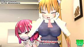Maid dragon Tohra, 3D hentai with sex for cash theme