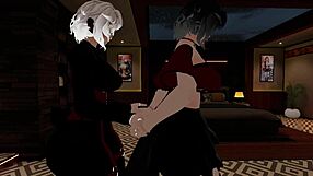 intense sucking by femboy on fake cop.